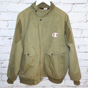 Champion Vintage Army Green Bomber Jacket